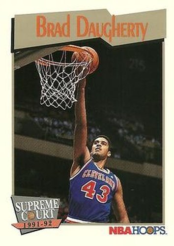 #457 Brad Daugherty - Cleveland Cavaliers - 1991-92 Hoops Basketball