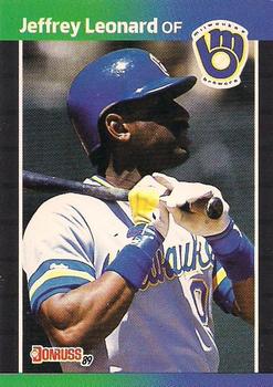 #457 Jeffrey Leonard - Milwaukee Brewers - 1989 Donruss Baseball