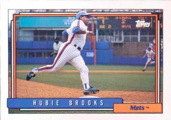 #457 Hubie Brooks - New York Mets - 1992 Topps Baseball