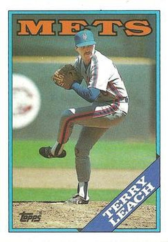 #457 Terry Leach - New York Mets - 1988 Topps Baseball