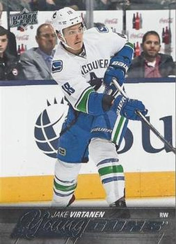 #457 Jake Virtanen - Vancouver Canucks - 2015-16 Upper Deck Hockey