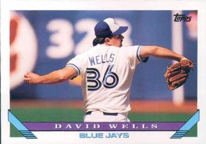#458 David Wells - Toronto Blue Jays - 1993 Topps Baseball