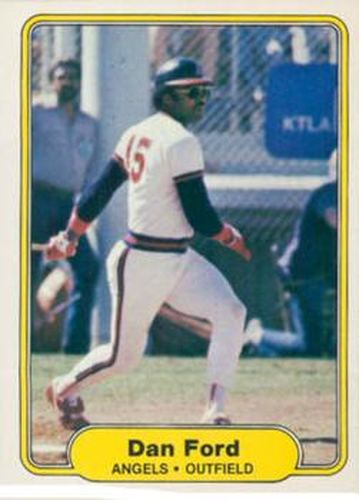 #458 Dan Ford - California Angels - 1982 Fleer Baseball