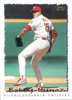 #458 Bobby Munoz - Philadelphia Phillies - 1995 Topps Baseball