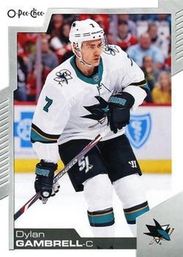 #458 Dylan Gambrell - San Jose Sharks - 2020-21 O-Pee-Chee Hockey