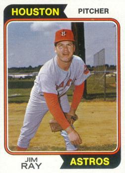 #458 Jim Ray - Houston Astros - 1974 Topps Baseball
