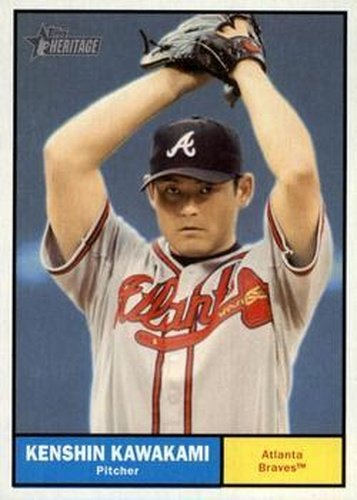 #458 Kenshin Kawakami - Atlanta Braves - 2010 Topps Heritage Baseball