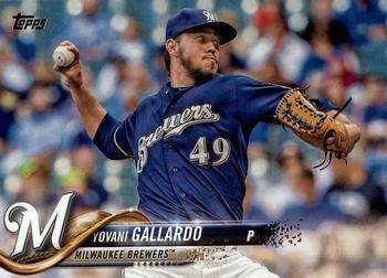 #458 Yovani Gallardo - Milwaukee Brewers - 2018 Topps Baseball