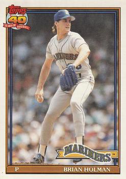 #458 Brian Holman - Seattle Mariners - 1991 O-Pee-Chee Baseball