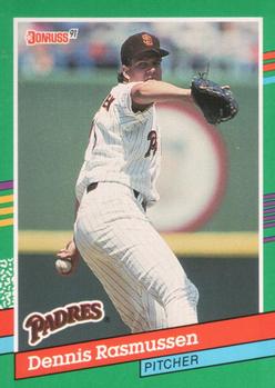 #458 Dennis Rasmussen - San Diego Padres - 1991 Donruss Baseball