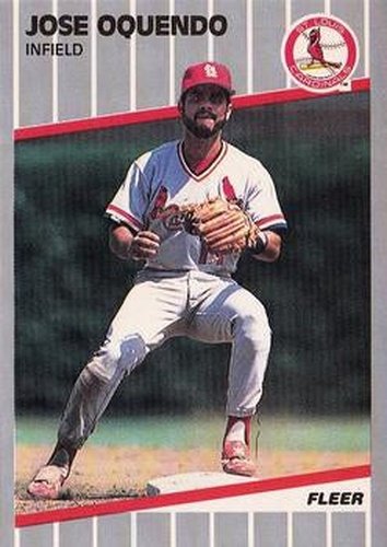 #459 Jose Oquendo - St. Louis Cardinals - 1989 Fleer Baseball
