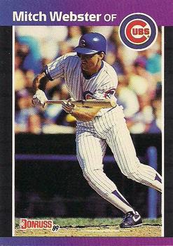 #459 Mitch Webster - Chicago Cubs - 1989 Donruss Baseball