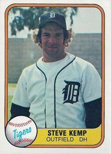 #459 Steve Kemp - Detroit Tigers - 1981 Fleer Baseball