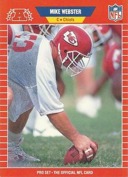 #459 Mike Webster - Kansas City Chiefs - 1989 Pro Set Football