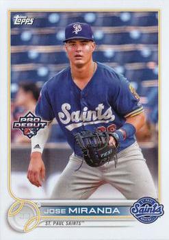 #PD-45 Jose Miranda - St. Paul Saints - 2022 Topps Pro Debut Baseball
