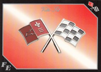 #45 Corvette Flag Emblem # 7 of 16 - 1991 Collect-A-Card Vette Set