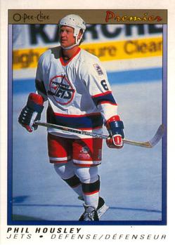 #45 Phil Housley - Winnipeg Jets - 1990-91 O-Pee-Chee Premier Hockey