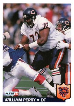 #45 William Perry - Chicago Bears - 1992 Fleer Football