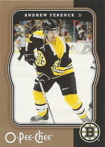 #45 Andrew Ference - Boston Bruins - 2007-08 O-Pee-Chee Hockey