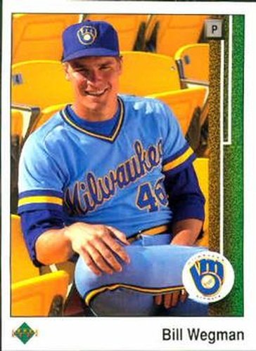 #445 Bill Wegman - Milwaukee Brewers - 1989 Upper Deck Baseball