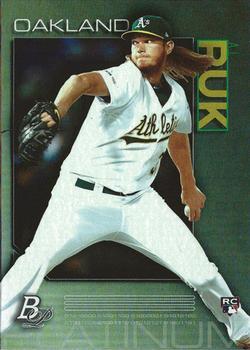 #45 A.J. Puk - Oakland Athletics - 2020 Bowman Platinum Baseball