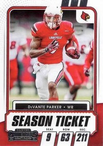 #45 DeVante Parker - Louisville Cardinals - 2021 Panini Contenders Draft Picks Football
