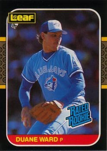 #45 Duane Ward - Toronto Blue Jays - 1987 Leaf Baseball