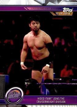#45 Hideo Itami Joins the Cruiserweight Division - 2019 Topps WWE Road to Wrestlemania Wrestling