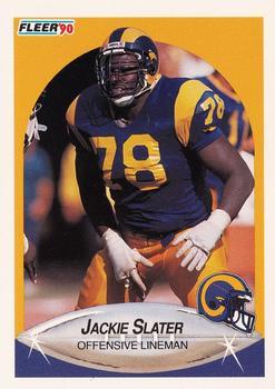 #45 Jackie Slater - Los Angeles Rams - 1990 Fleer Football