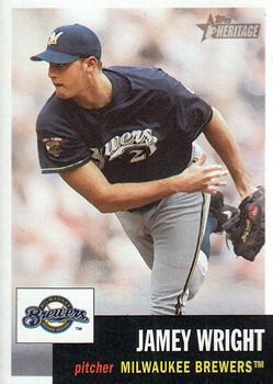 #45 Jamey Wright - Milwaukee Brewers - 2002 Topps Heritage Baseball
