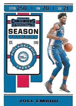 #45 Joel Embiid - Philadelphia 76ers - 2019-20 Panini Contenders Basketball