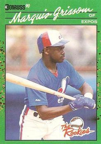 #45 Marquis Grissom - Montreal Expos - 1990 Donruss The Rookies Baseball