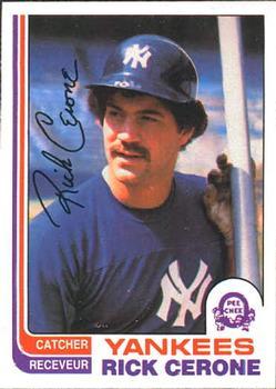 #45 Rick Cerone - New York Yankees - 1982 O-Pee-Chee Baseball