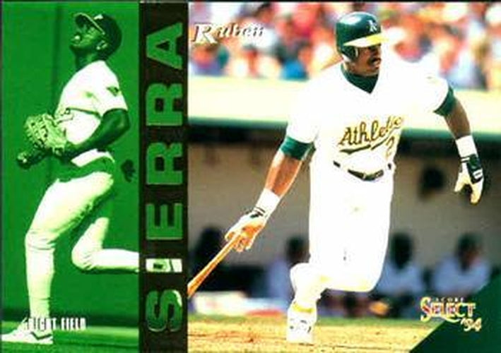 #45 Ruben Sierra - Oakland Athletics - 1994 Select Baseball