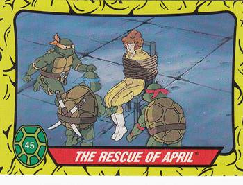 #45 The Rescue of April - 1989 O-Pee-Chee Teenage Mutant Ninja Turtles