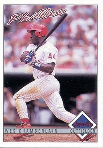 #45 Wes Chamberlain - Philadelphia Phillies - 1993 O-Pee-Chee Baseball