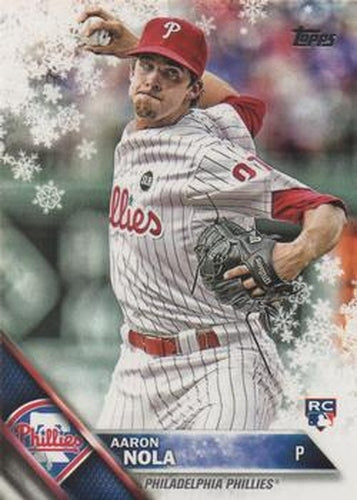 #HMW45 Aaron Nola - Philadelphia Phillies - 2016 Topps Holiday Baseball