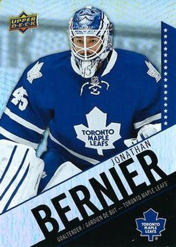 #45 Jonathan Bernier - Toronto Maple Leafs - 2015-16 Upper Deck Tim Hortons Hockey