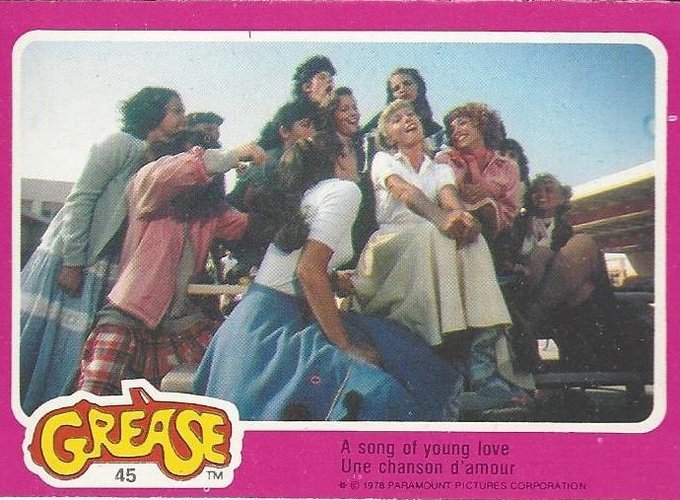 #45 A Song of Young Love - 1978 O-Pee-Chee Grease