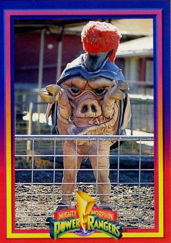 #45 Pudgy Pig - 1994 Collect-A-Card Power Rangers