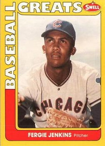 #45 Fergie Jenkins - Chicago Cubs - 1991 Swell Baseball Greats