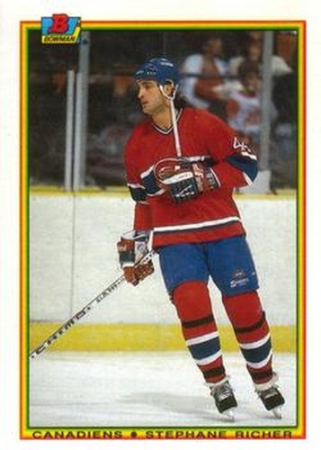 #45 Stephane Richer - Montreal Canadiens - 1990-91 Bowman Hockey