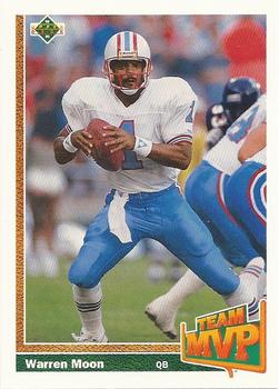 #460 Warren Moon - Houston Oilers - 1991 Upper Deck Football