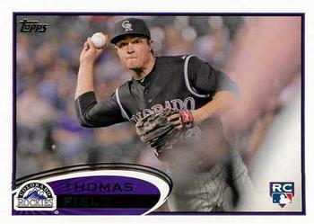 #460 Thomas Field - Colorado Rockies - 2012 Topps Baseball