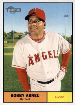 #460 Bobby Abreu - Los Angeles Angels - 2010 Topps Heritage Baseball