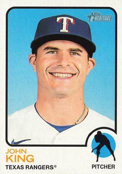 #460 John King - Texas Rangers - 2022 Topps Heritage Baseball