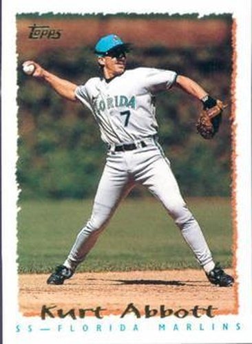 #460 Kurt Abbott - Florida Marlins - 1995 Topps Baseball