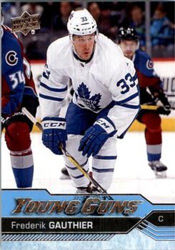 #460 Frederik Gauthier - Toronto Maple Leafs - 2016-17 Upper Deck Hockey