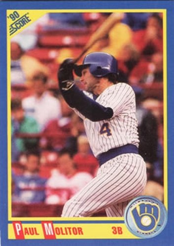 #460 Paul Molitor - Milwaukee Brewers - 1990 Score Baseball