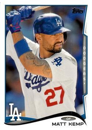 #460a Matt Kemp - Los Angeles Dodgers - 2014 Topps Baseball